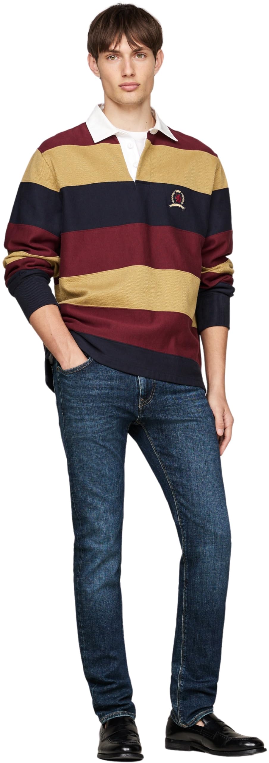 Tommy Hilfiger Uomo Jeans Slim Fit in Cotone, Blu (Tino Indigo), 28W/36L