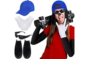 4 Pcs Halloween Black Dog Ears Costume Accessories