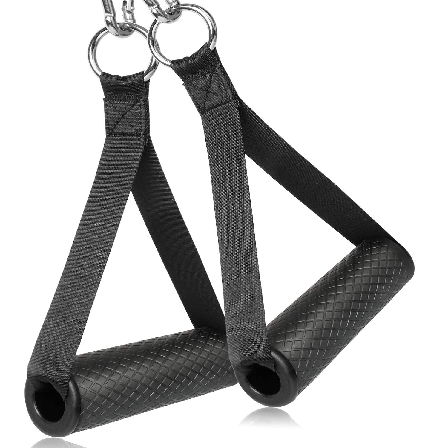 IRIS Exercise Handles, Cable Machine Attachments Resistance Bands Handles Multi-Training Bar-image-23
