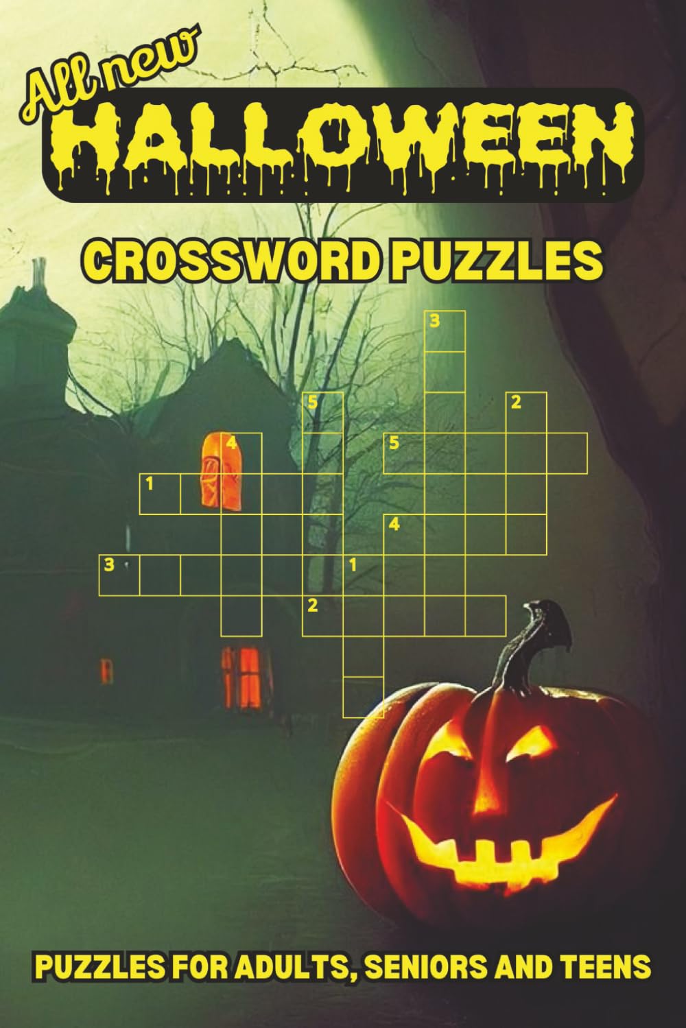 Halloween Crossword Puzzle Book: Crossword puzzles with easy to read print about Halloween, Witches and Spooks | 6x9 inches, 120 pages, 50+ puzzles | Gifts for Vacations, Holidays and Recreation.
