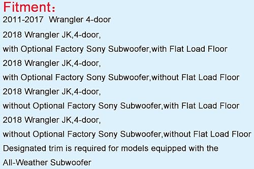 Miniatura 2 de Wrangler - Forro de carga para todo tipo de clima, modelado 3D, resistente al agua, bandeja de carga trasera, protector de suelo, ajuste