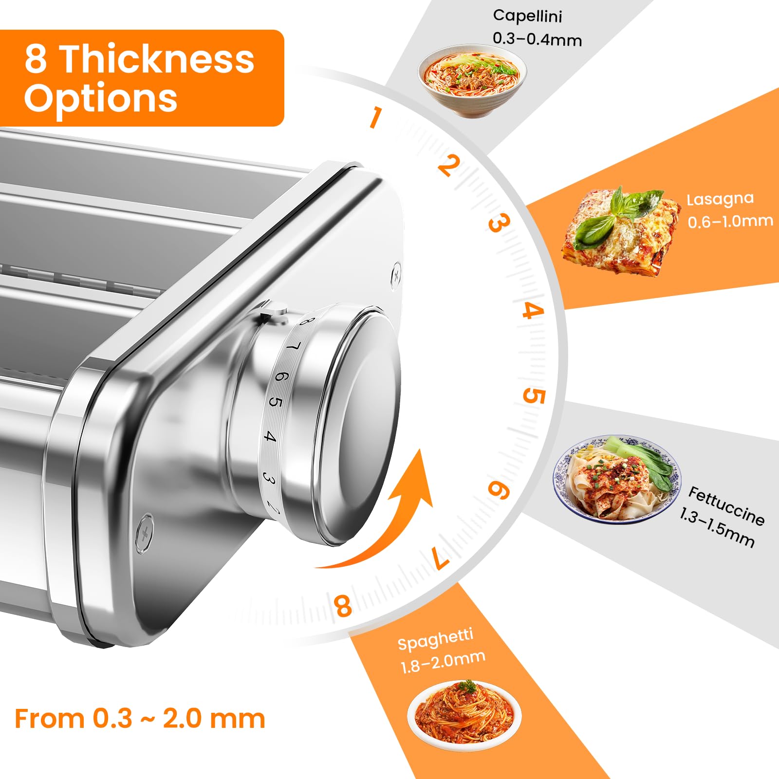 Amazon | KitchenAidスタンドミキサー用の3イン1パスタメーカー
