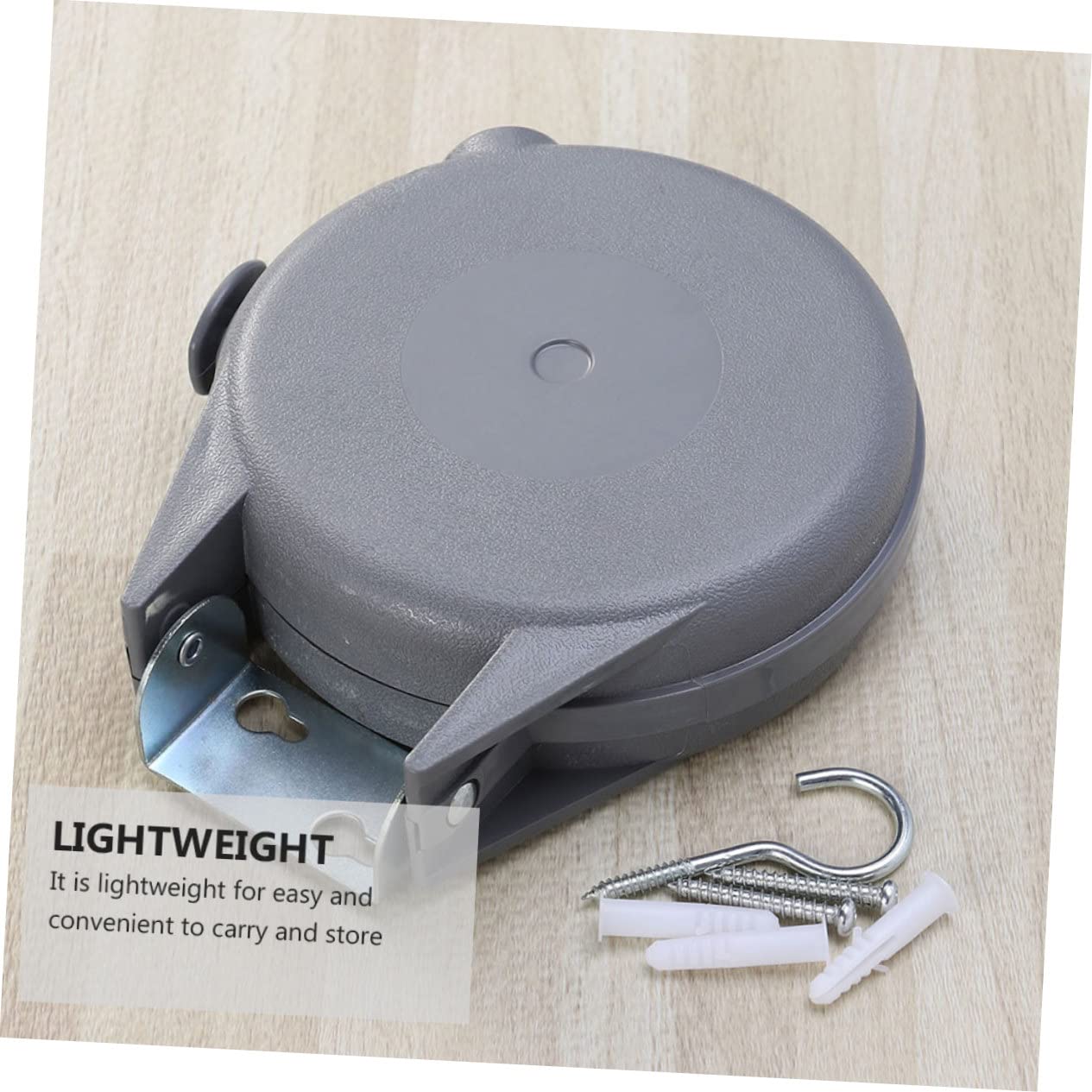 POPETPOP Cuerda para Tender la Ropa Retráctil de PVC y Abs, Fácil de Instalar Capacidad de Carga, Adecuado para Uso Interior y Exterior, Longitud de 15 Metros
