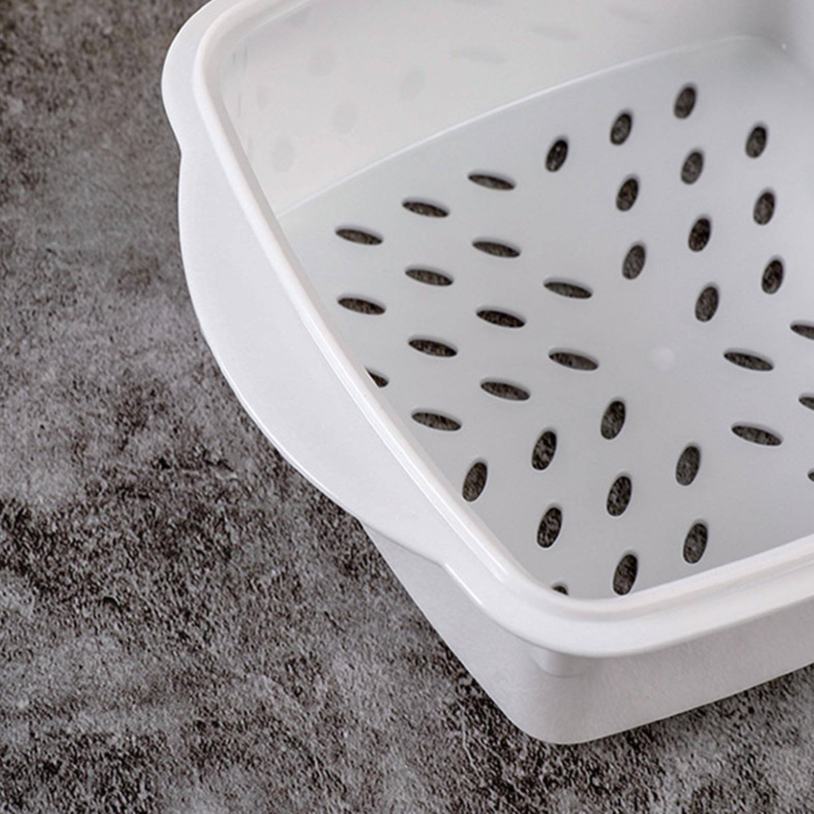 Cuiseur Vapeur Pour Micro-ondes - En Polypropylène Alimentaire - Dimensions 16,5x12x10 Cm - Pour Légumes, Poisson, Repas Sains - Lavable Au Lave-vaisselle