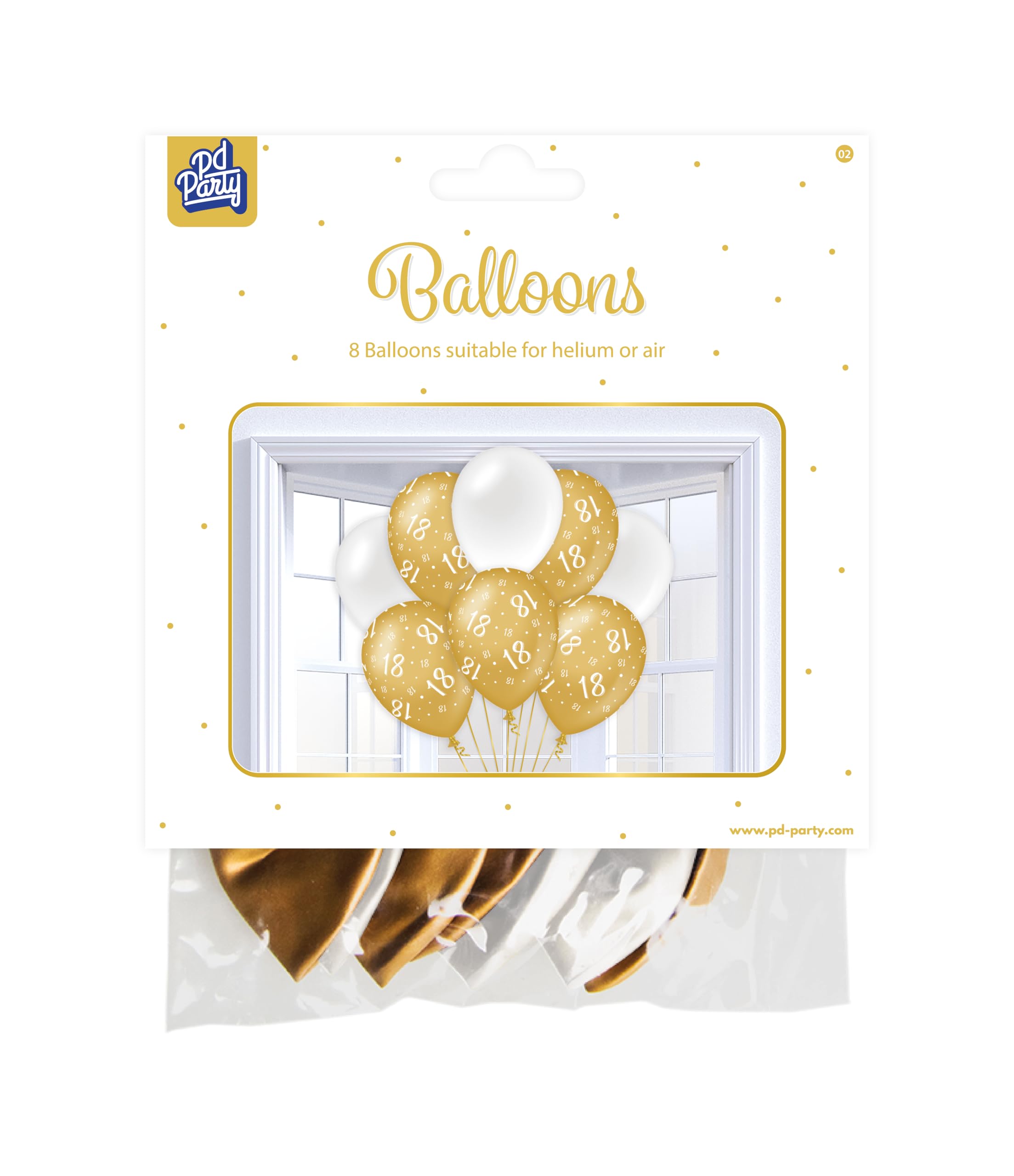 PD-Party 'You Did It' Luftballons Für Abschlussfeiern – 6er Pack, Schwarz/Gold, 30 Cm