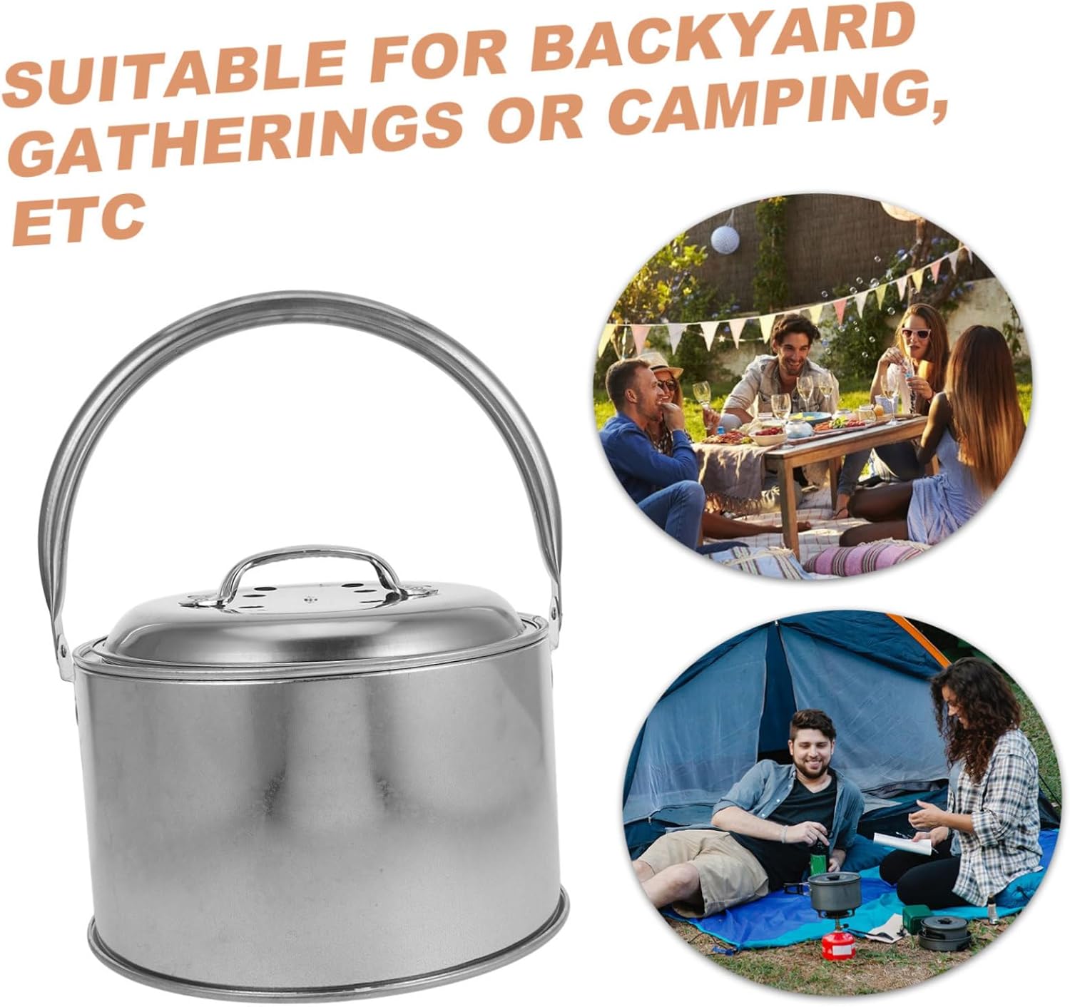 BESPORTBLE Outdoor Fire Pit BBQ Grill Stove Camping Grill Supply Fire Pit Cooking Grate