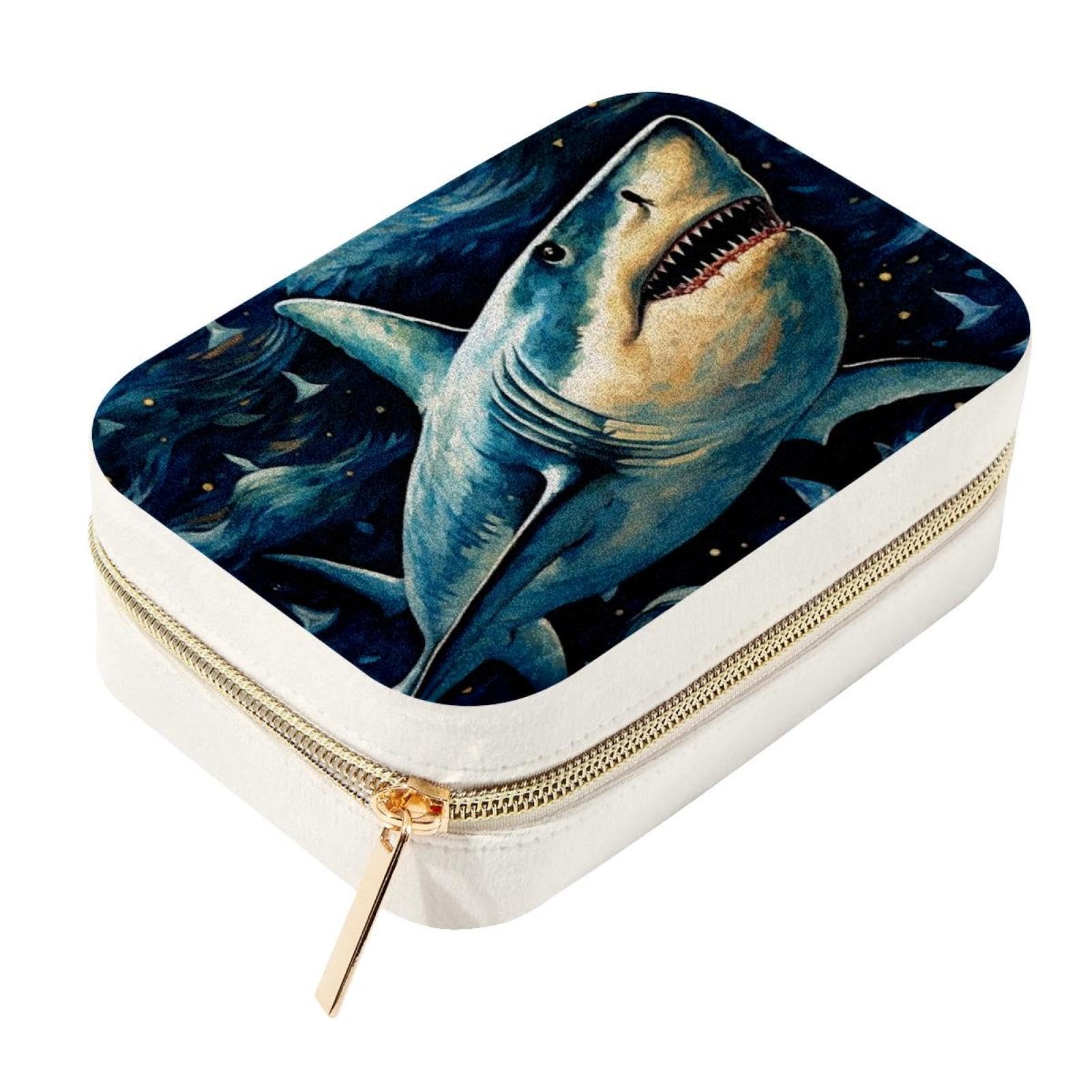 Boîte à bijoux requin étoilé : finis les bijoux perdus