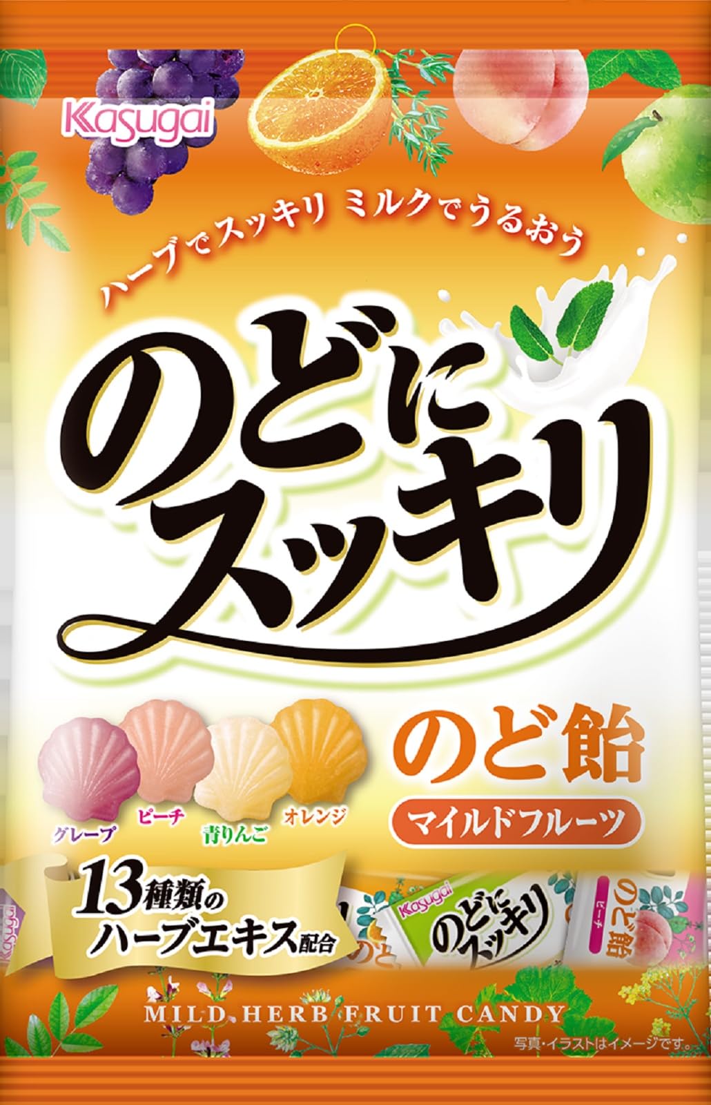 春日井製菓 のどにスッキリ マイルドフルーツ 118g