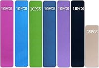 Vista 17 de Cinta de kinesiología precortada, 40 tiras Cinta atlética elástica profesional, cinta K impermeable de algodón transpirable para apoyo