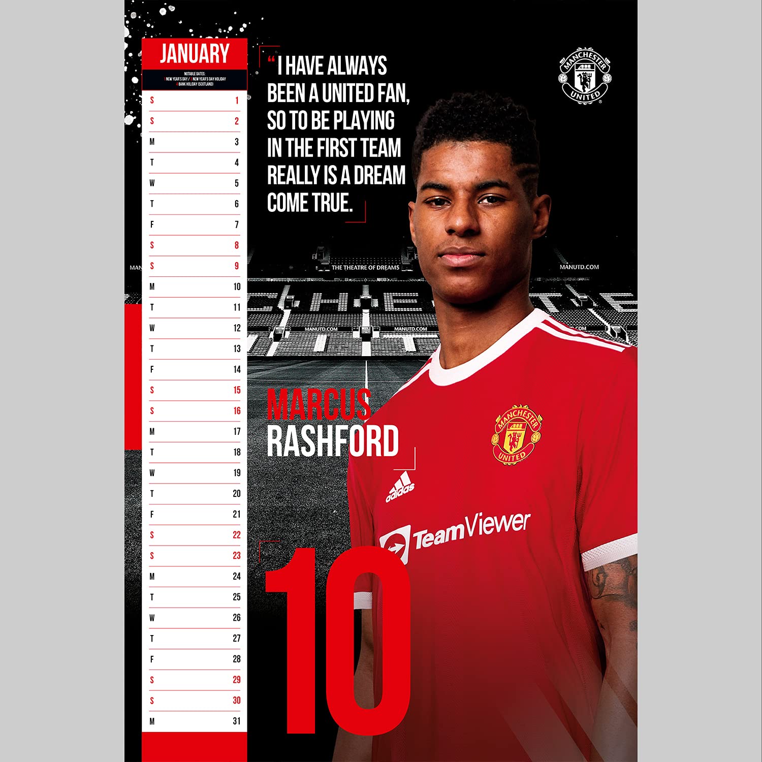 Official Manchester United Football Club 2022 Calendar - Month To View A3  Wall Calendar (The Official Manchester United Fc A3 Calendar 2022) : Danilo  Promotions Ltd: Amazon.co.uk: Books