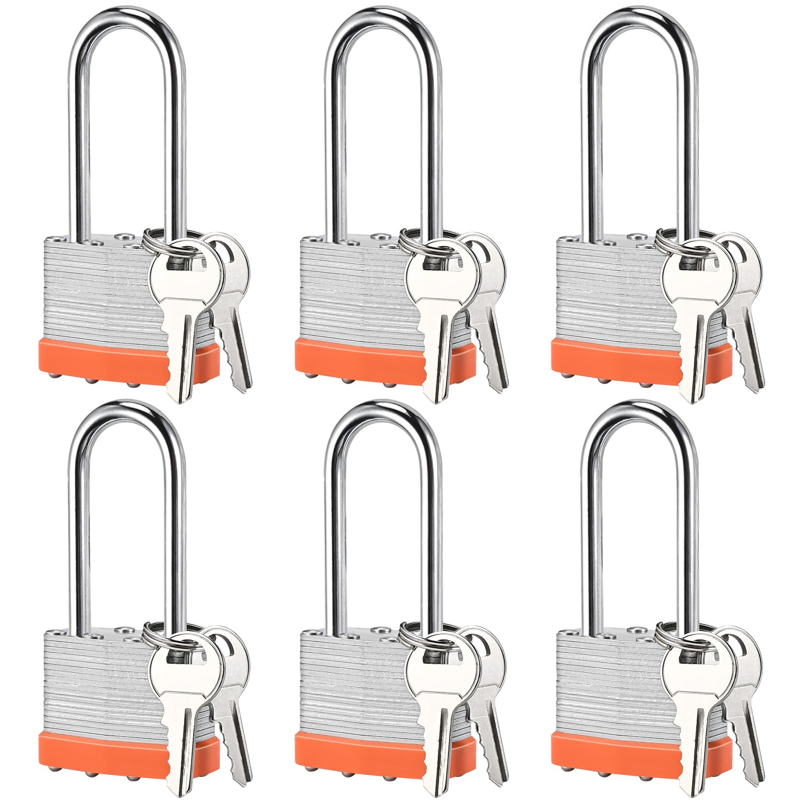 2-5/8" Premier Solid Steel Commercial Gate Keyed Padlock With Short Shackle And 3 Keys-Keyed Alike- Boxed - View #6