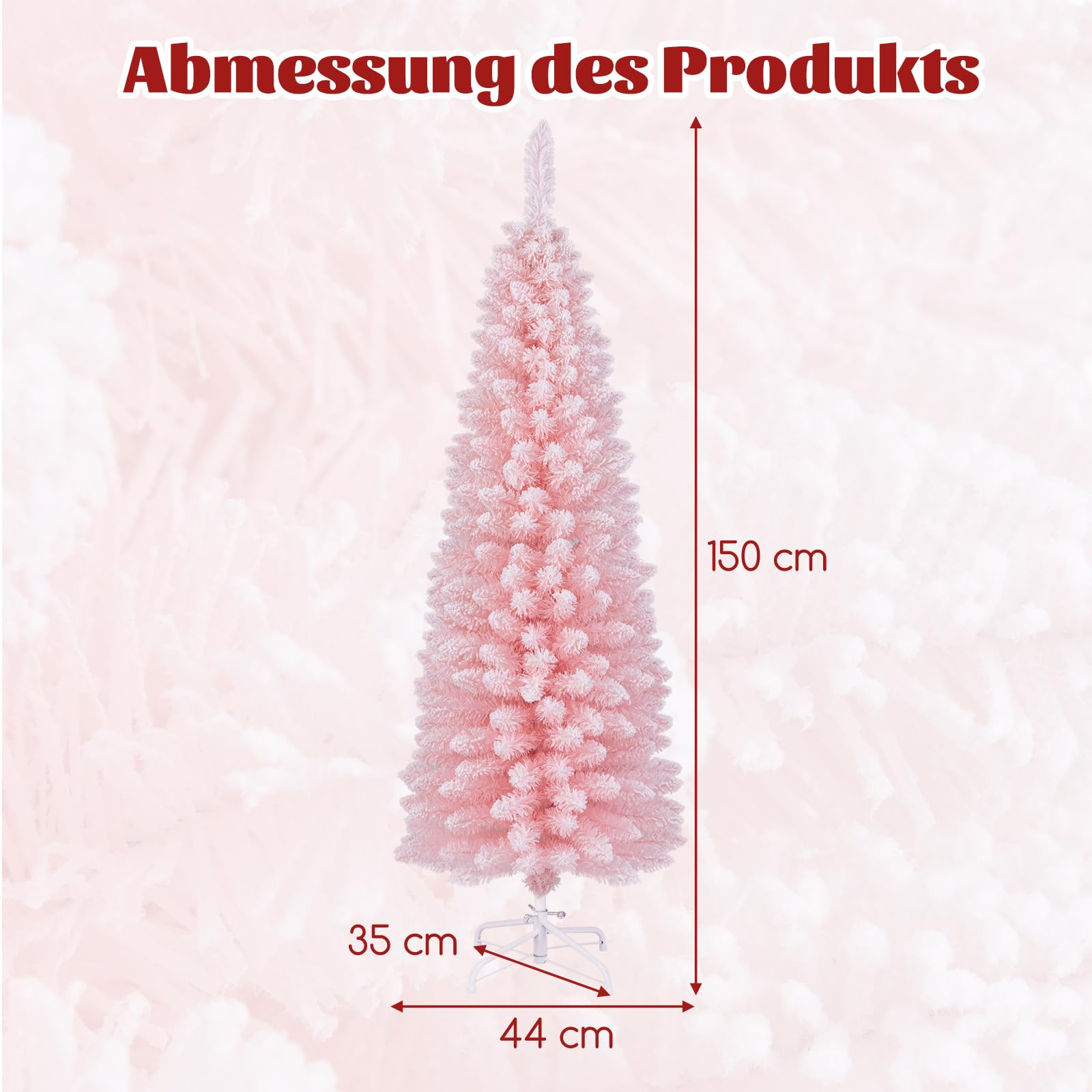 COSTWAY Kunstkerstboom paspop met verlichting 150 cm COSTWAY Kunstkerstboom paspop met verlichting 150 cm