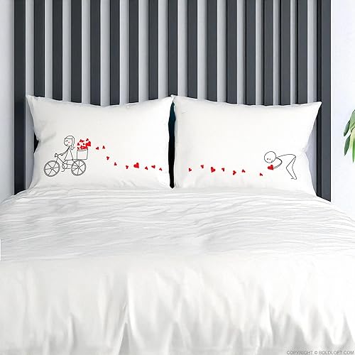 Miniatura 2 de BoldLoft - Fundas de almohada para parejas regalos de novio o marido regalos de Día de San Valentín regalos para él y para ella regalos para parejas