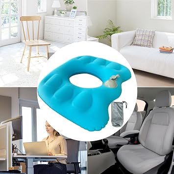 Inflatable Seat Cushion Chair Pad Butt Pillow Wheelchair Pad