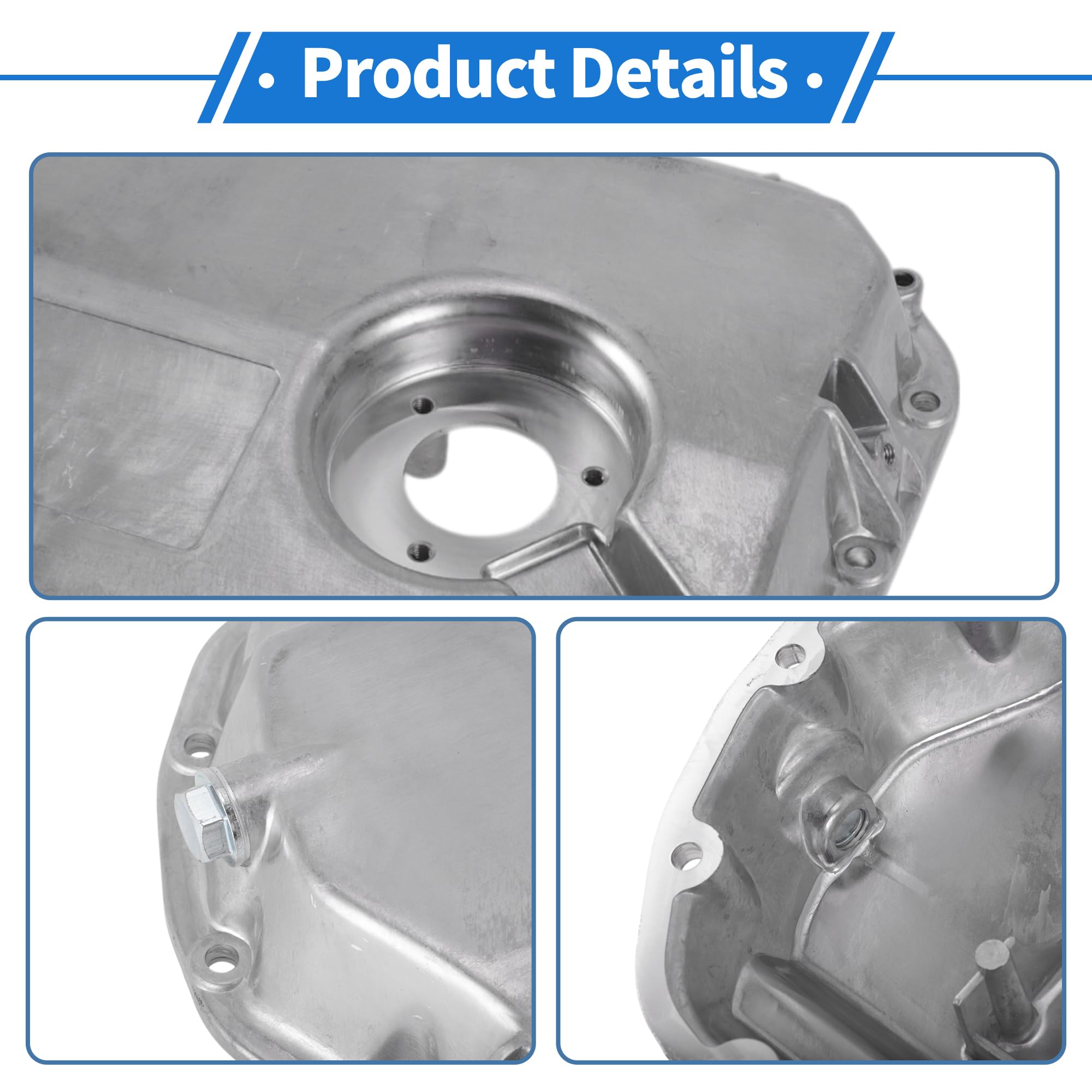 No.06C103604C/06C103604B Coppa dell'olio del motore Coppa dell'olio del cambio per Audi A4 Quattro 2002-2006 Lega di alluminio Tono Argento