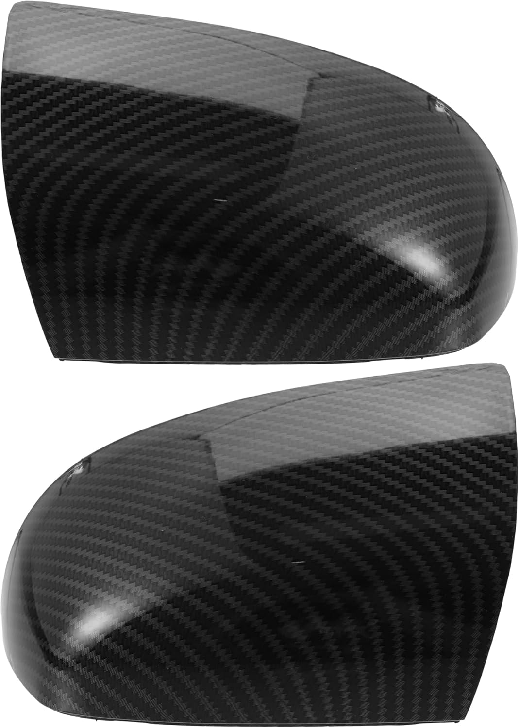 ACROPIX Car Exterior Rear View Mirror Cover Shell Trim Fit for Ford Focus - Pack of 2 Carbon Fibber Pattern Black