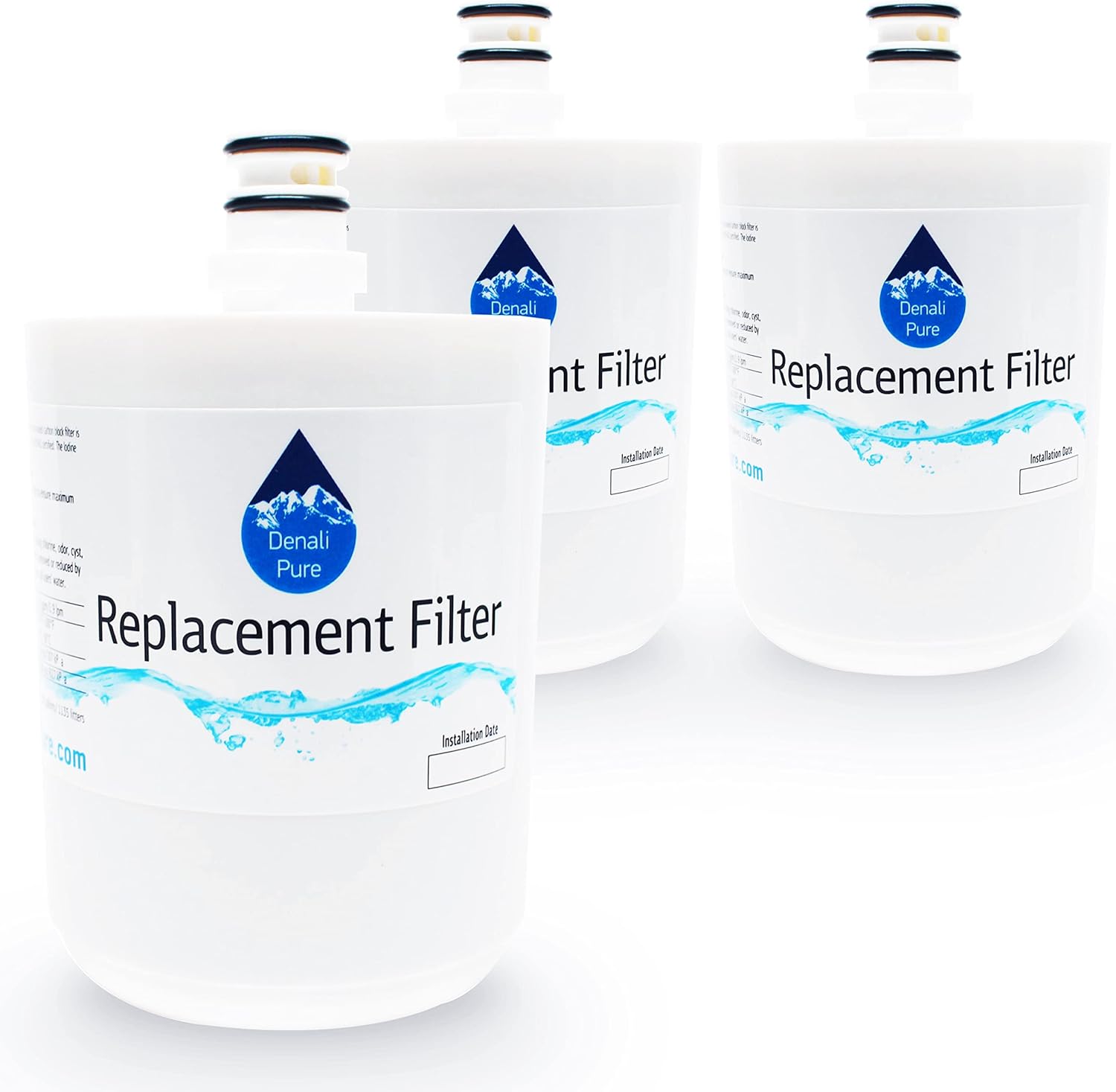 3-Pack Replacement for Sears/Kenmore 79551026011 Refrigerator Water Filter - Compatible with Sears/Kenmore ADQ72910902, GEN11042FR-08, 46-9890 Fridge Water Filter Cartridge