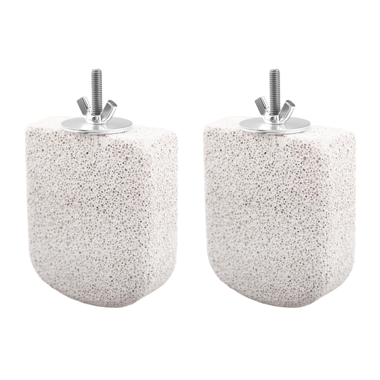 JOVIA Set of 2 Pet Claw Sharpening Stones and Perches, Natural Pumice Bird Perch Platform, Suitable for Beak and Claw Grinding, Ideal for Budgie Cages, Cockatiels, Conures, and Small Birds
