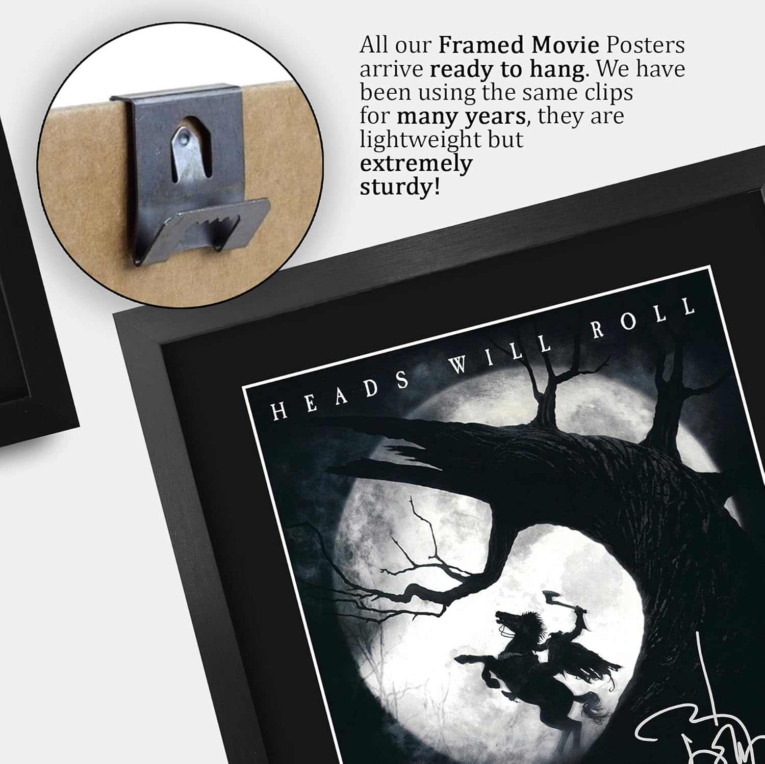 HWC Trading Sleepy Hollow Movie Poster Johnny Depp Signed 16 x 12 inch Framed Gift Printed Autograph Film Print Photo Picture Display - 16" x 12" Framed - Image 5