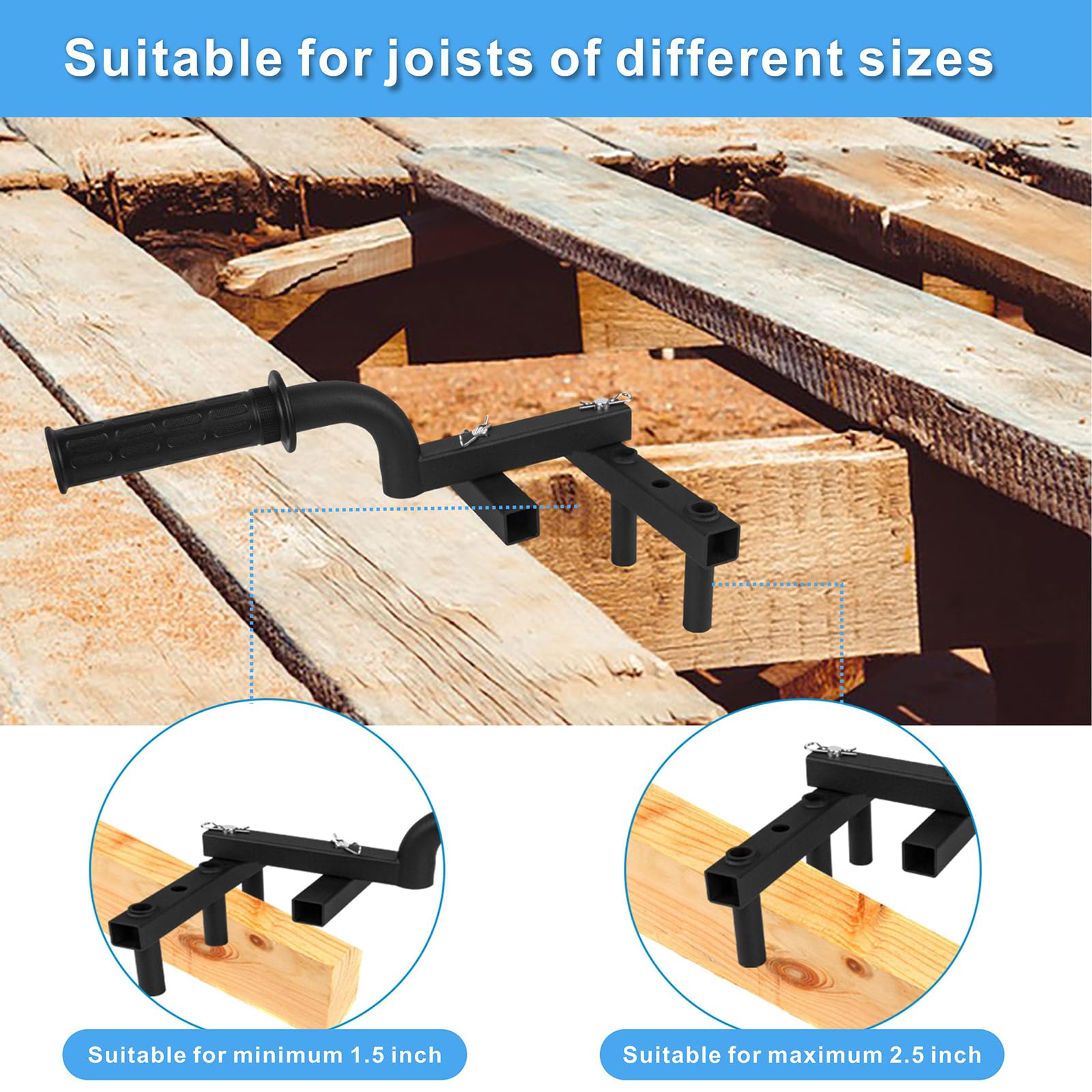Outil de redressement de planche de terrasse, outil de redressement de pont robuste pour resserrer les espaces, outil de lissage de planche pour redresser et plier les planches, ajustement