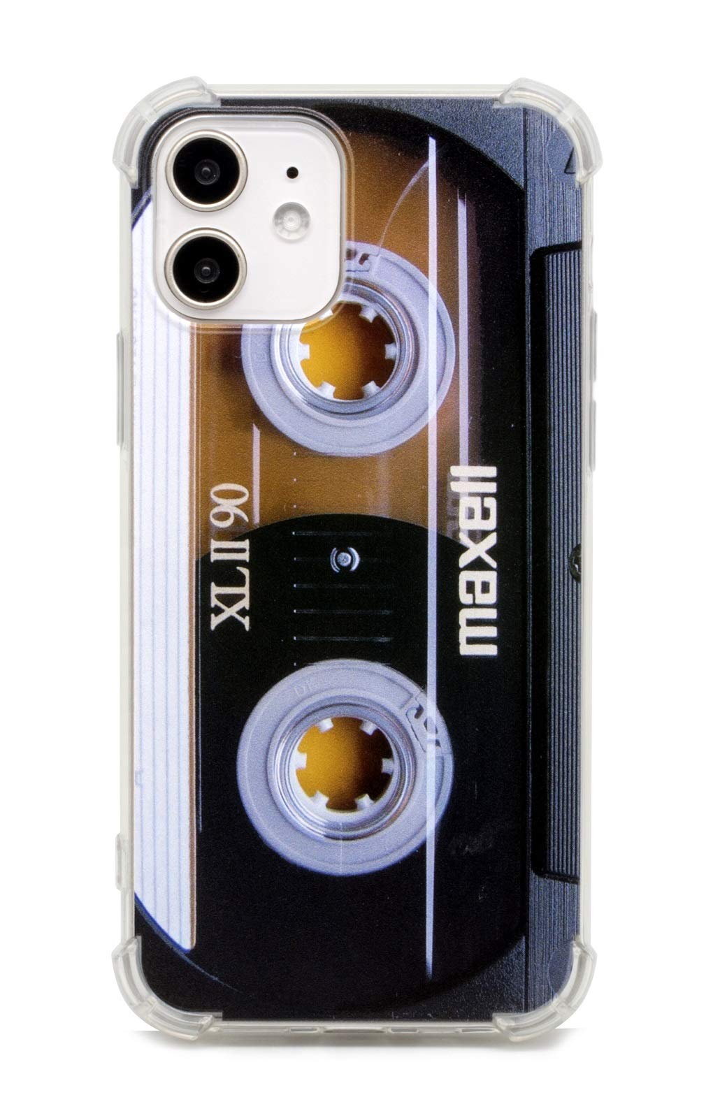 TNCYOLL Compatible with iPhone 12 Case, Cassette Tape Shockproof Music Cool Phone Case Bumper Protective Cover for iPhone 12 iPhone 12 Pro (2020 Release)