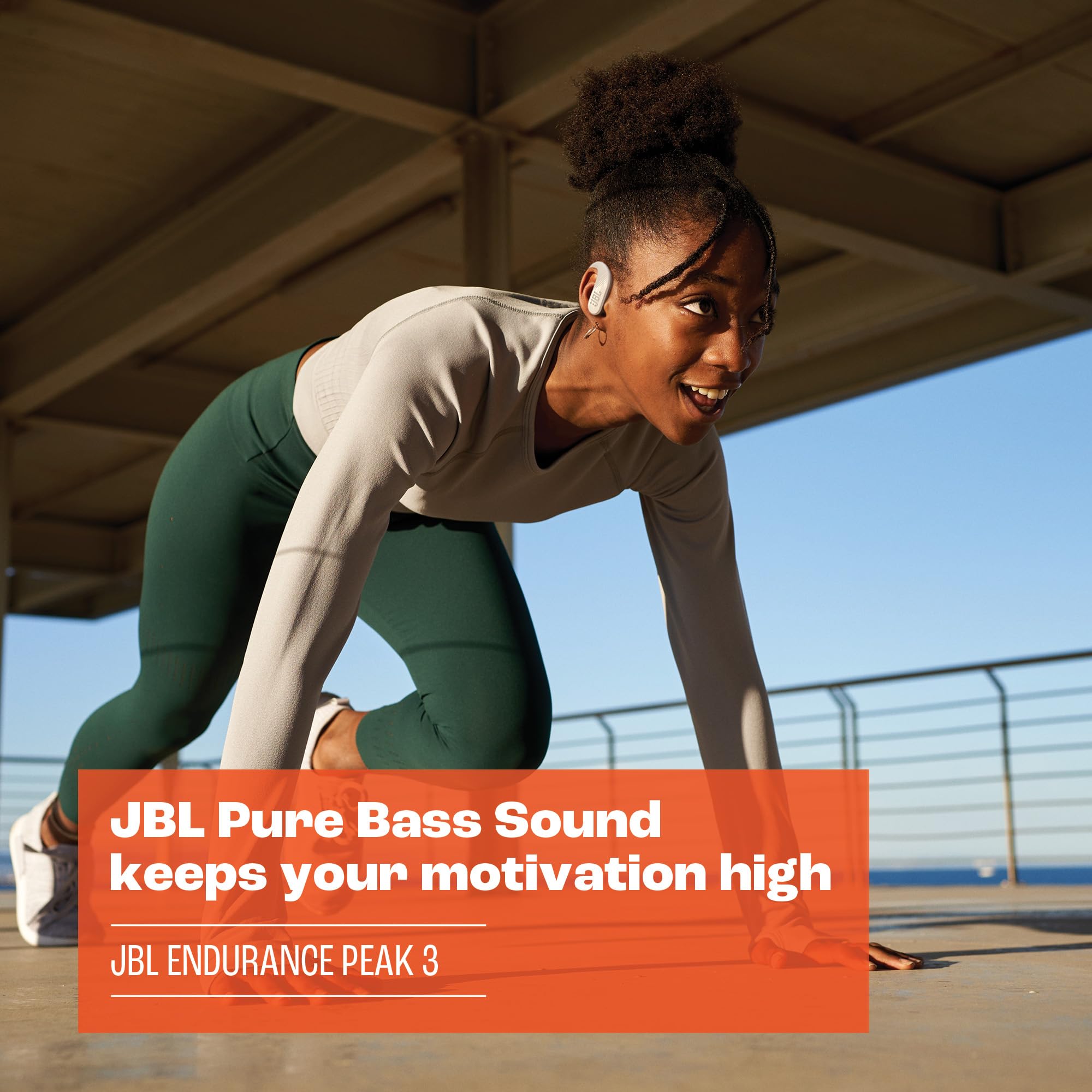 JBL Endurance PEAK III TWS Kulaklık,IE,CT,IP68,Beyaz : Amazon.com