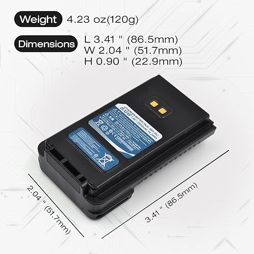 Miniatura 3 de ROWSHEP Paquete de 2 baterías de iones de litio SBR-26Li de 7.4V 2600mAh compatible con radios de mano Yaesu FT-65R FT-25R FT65R FTA-250