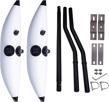 METER STAR Kayak Stabilization System Float and Rods Kit, for Kayaks, Canoes, Fishing Boats, Ocean-Going Boats Easy Install and High Stability