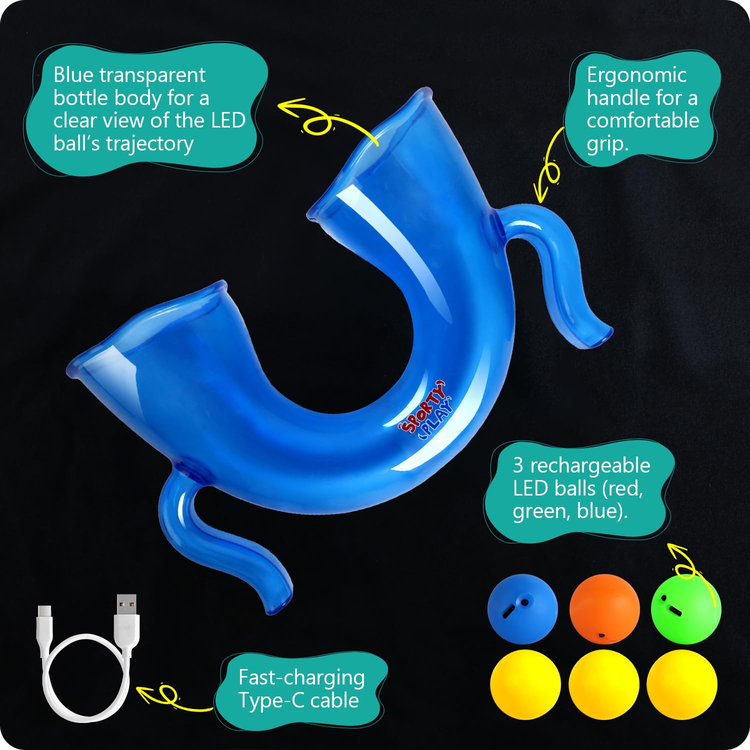 LED Light-Up Juggling Toy, Creative Skill Challenge Game with Cool Trick Play, Helps Improve Coordination and Juggling Skills - Image 4