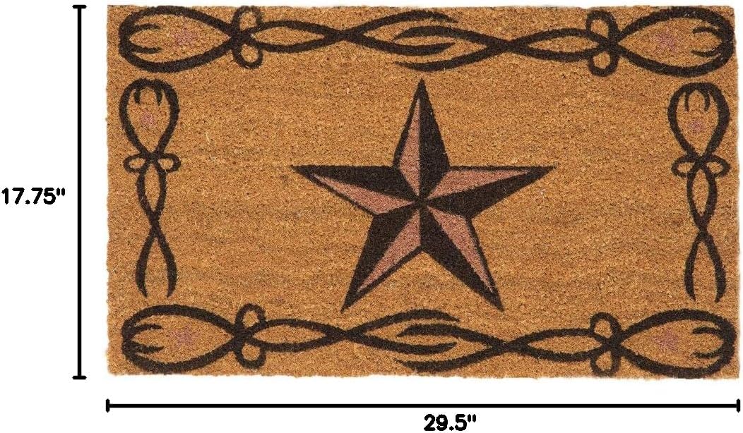 LL Home Coir Star Door Mat