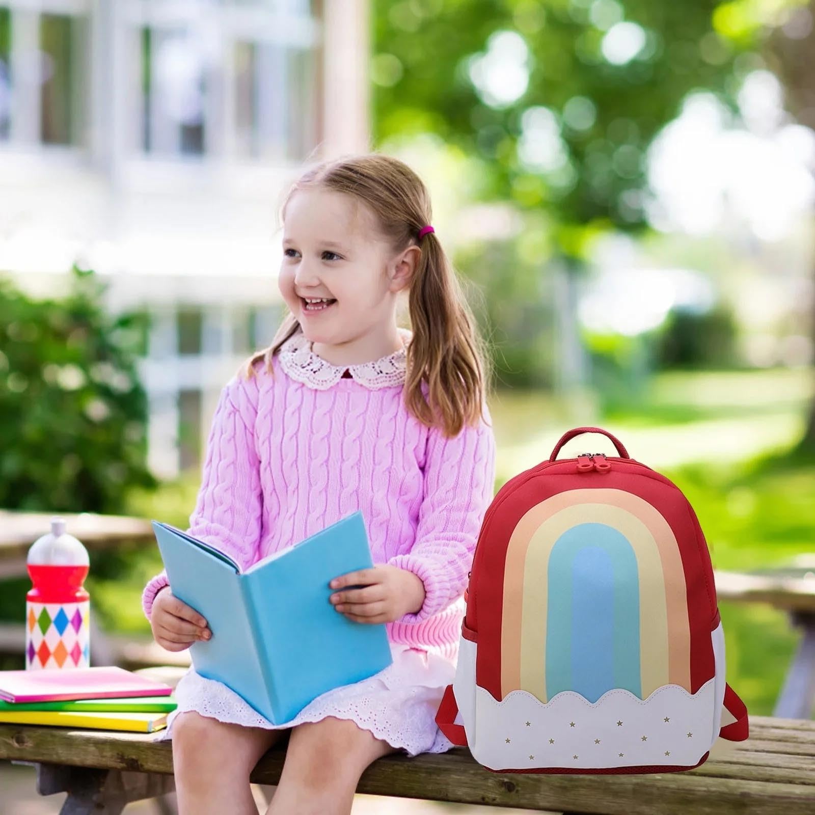 Genérico Mochila Niña Mochila Escolar 6 Años Niña 5 Años 5 Para Motxilla 3 Instituto Maleta Mochilas Escolares Primaria Rosa De Blanco Grande Pequeña Escuela Infantil Bebe Guarderia Personalizada 9