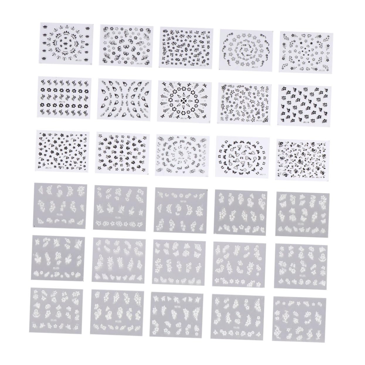 3 Set Adesivi Per Unghie Creativi Nail Decals Colorati Colorati Per Manicure Te Per Donne E Ragazze Per Amanti Della Nail Art 50 Pezzi*3