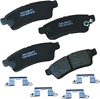Vista 137 de Pastillas de freno traseras cerámicas Bendix Premium SBC1337 para Cadillac CTS 2014-2008, SRX 2016-2010, Chevrolet Camaro 2015-2010, Saab 9-4X 2011