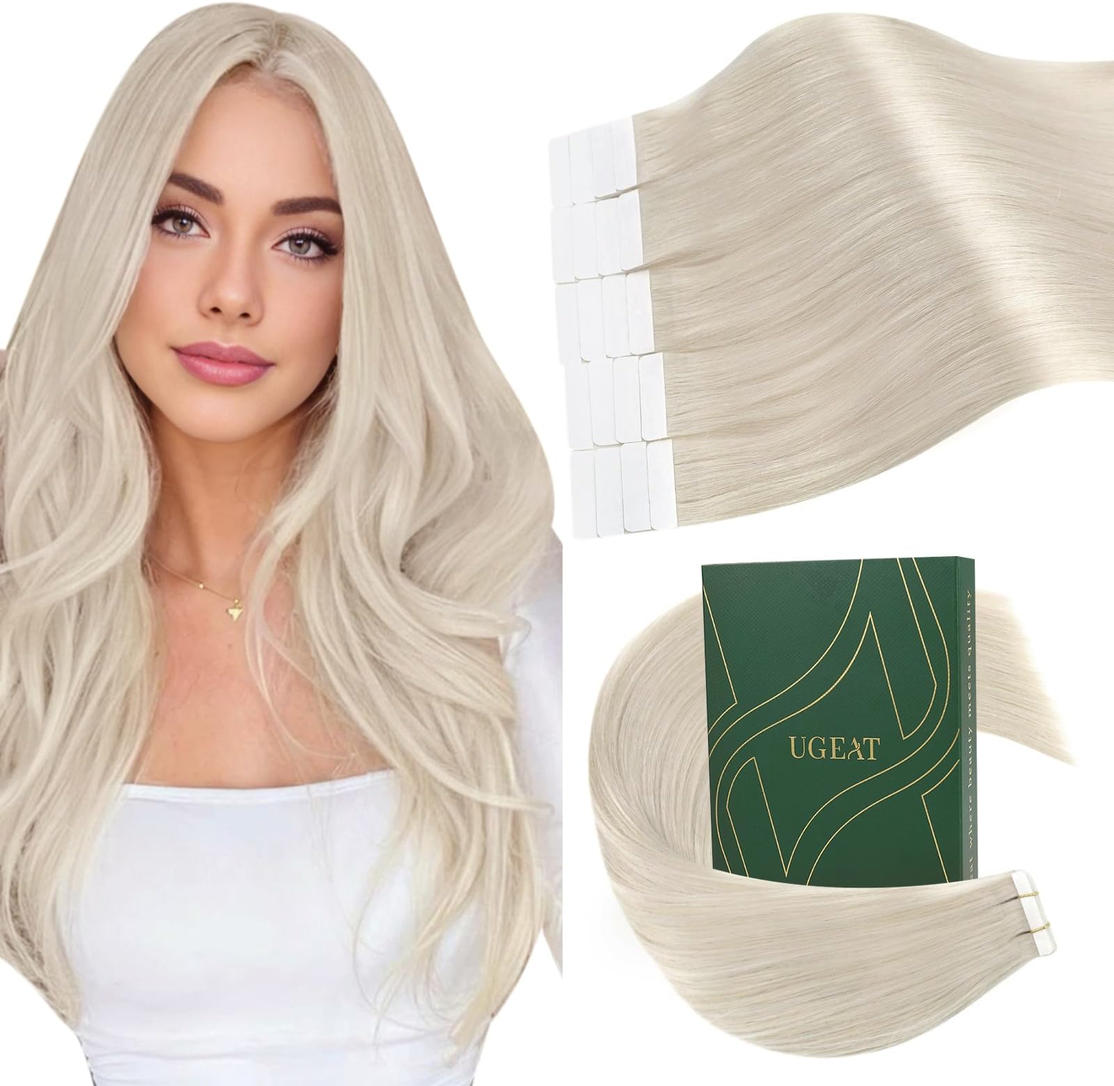 Platinum tape in hair extensions Clearance