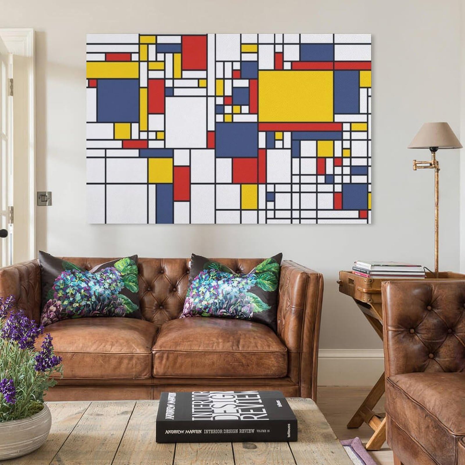 Amazon.co.jp: ピート・モンドリアン偉大な抽象画家たち絵画（赤
