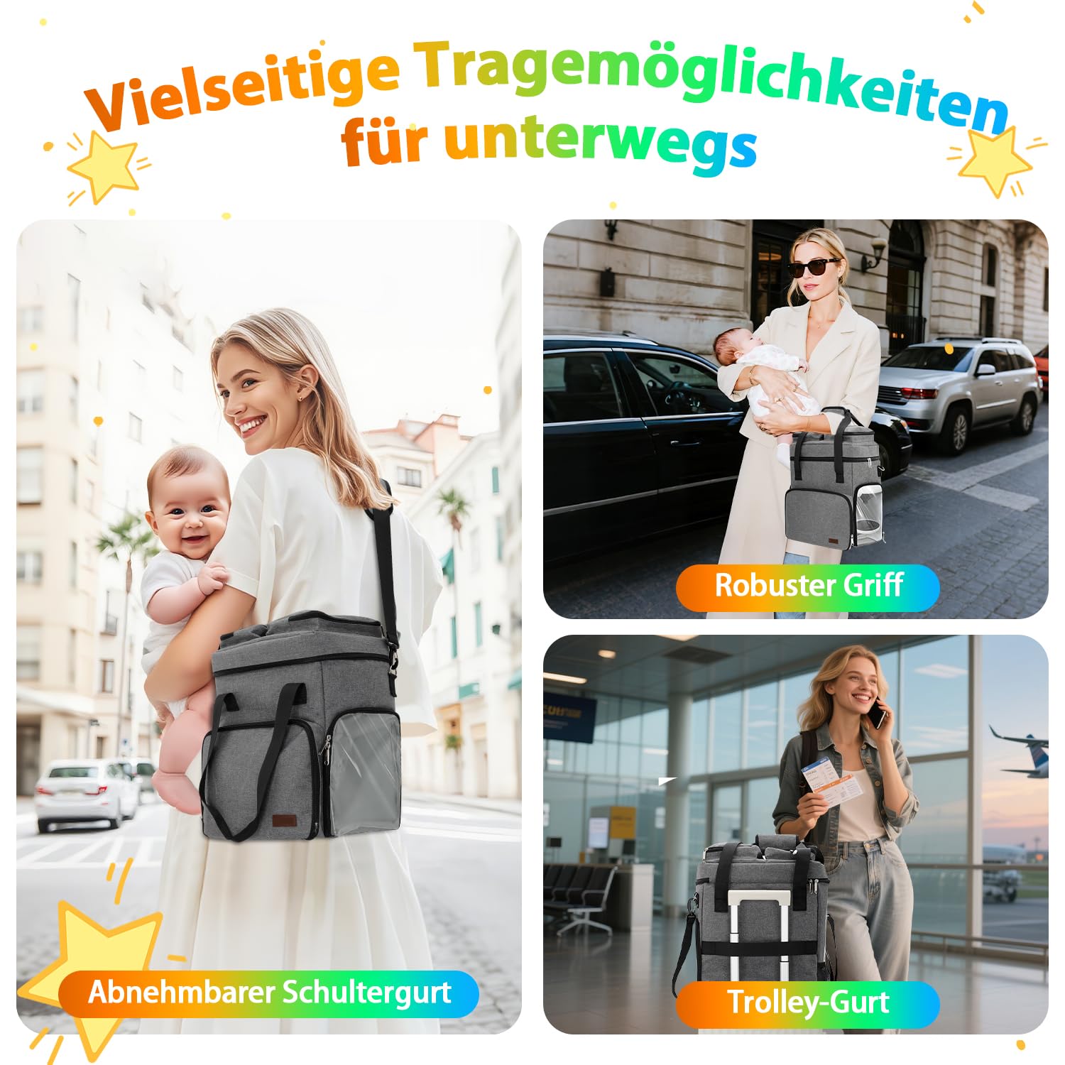 Torba do przenoszenia, kompatybilna z Baby Brezza Formula Pro Advanced, organizer podróżny do Formula Maker z paskiem na ramię i przegródkami do przechowywania butelek i akcesoriów dla niemowląt