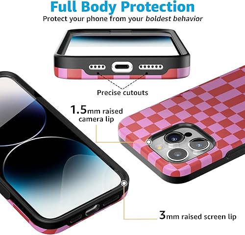 Vista 1226 de Casely Funda para iPhone 15 Pro Max Jardín Secreto Flores mixtas Funda atrevida Compatible con MagSafe y botón de acción Secret Garden