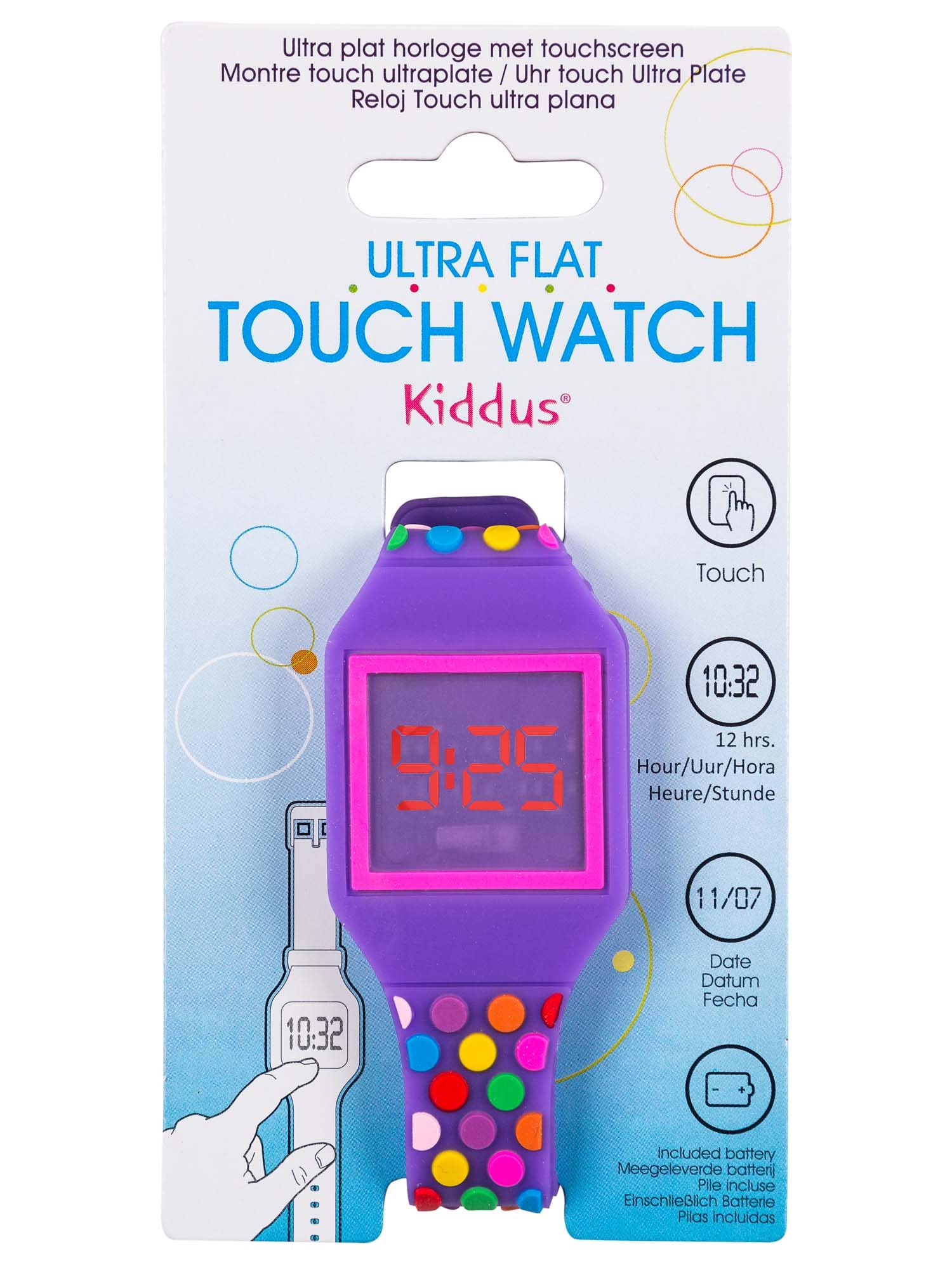 Kiddus Reloj LED Digital Infantil de Pulsera de Silicona Suave para Niños