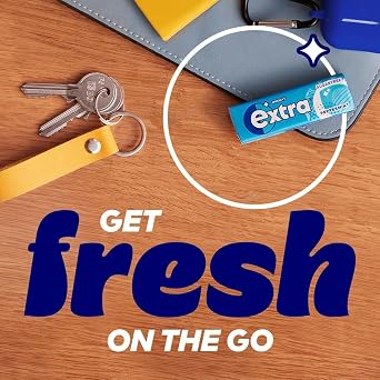 Wrigley’s Extra Sugar-free Chewing Gum | Refreshing Peppermint Flavour | Freshens Breath | With Xylitol | Helps with Oral Hygiene for Healthy Teeth & Gums | 90x 10-Packs (3 Pack)