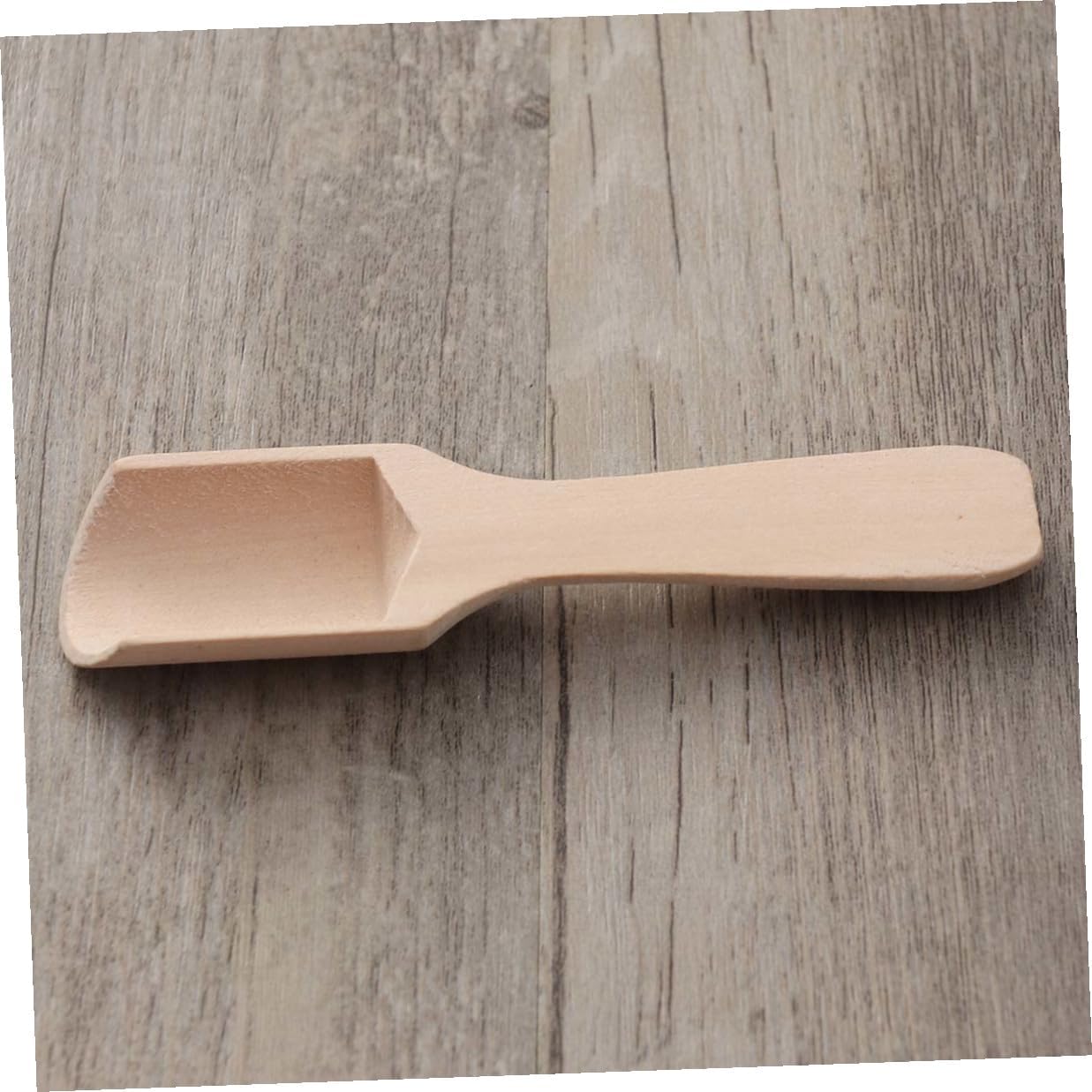 ULTECHNOVO 15pcs Wooden Tea Spoon Scoop Set 2.8x11cm Flat Handle Small Tea Shovel Salt Scoop for Kitchen and Food Seasoning