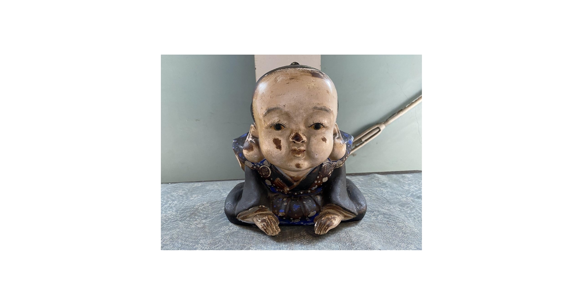 Amazon.co.jp: 時代物 福助 人形① 土人形 縁起物/開運/商売盛