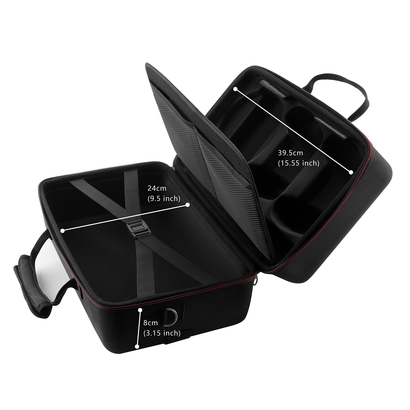 Custodia da trasporto compatibile con PS5 SLIM 2023, custodia protettiva rigida da viaggio per Play Station 5 Slim Disc e console Digital Edition, controller, base verticale, accessori per dischi e