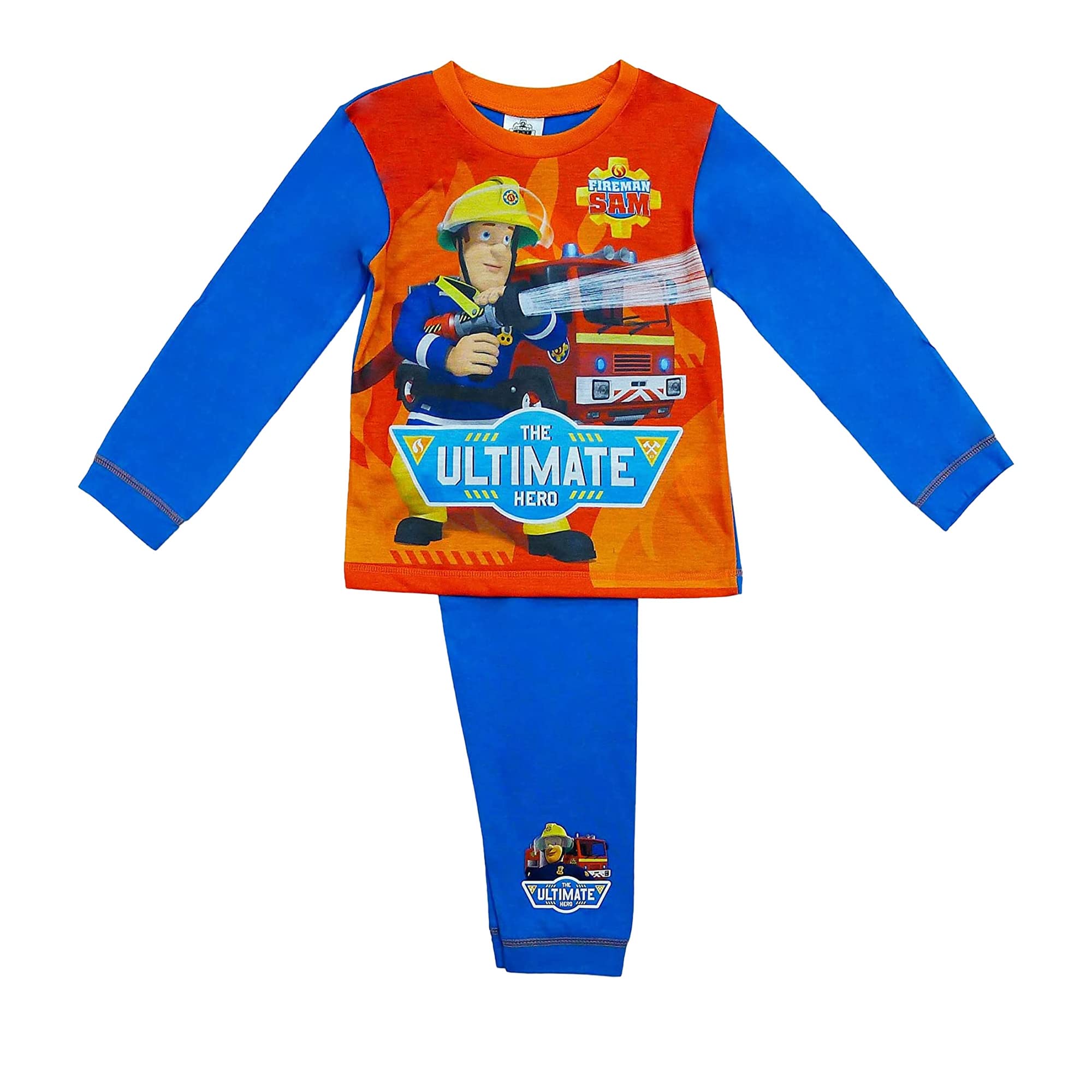 TDP Textiles Ultimate Hero Boys Official Fireman Sam Pyjamas (18-24 Months) Blue (13648)