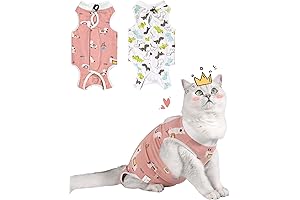 2-Pack Breathable Cat Spay Recovery Suit for Female Kitties