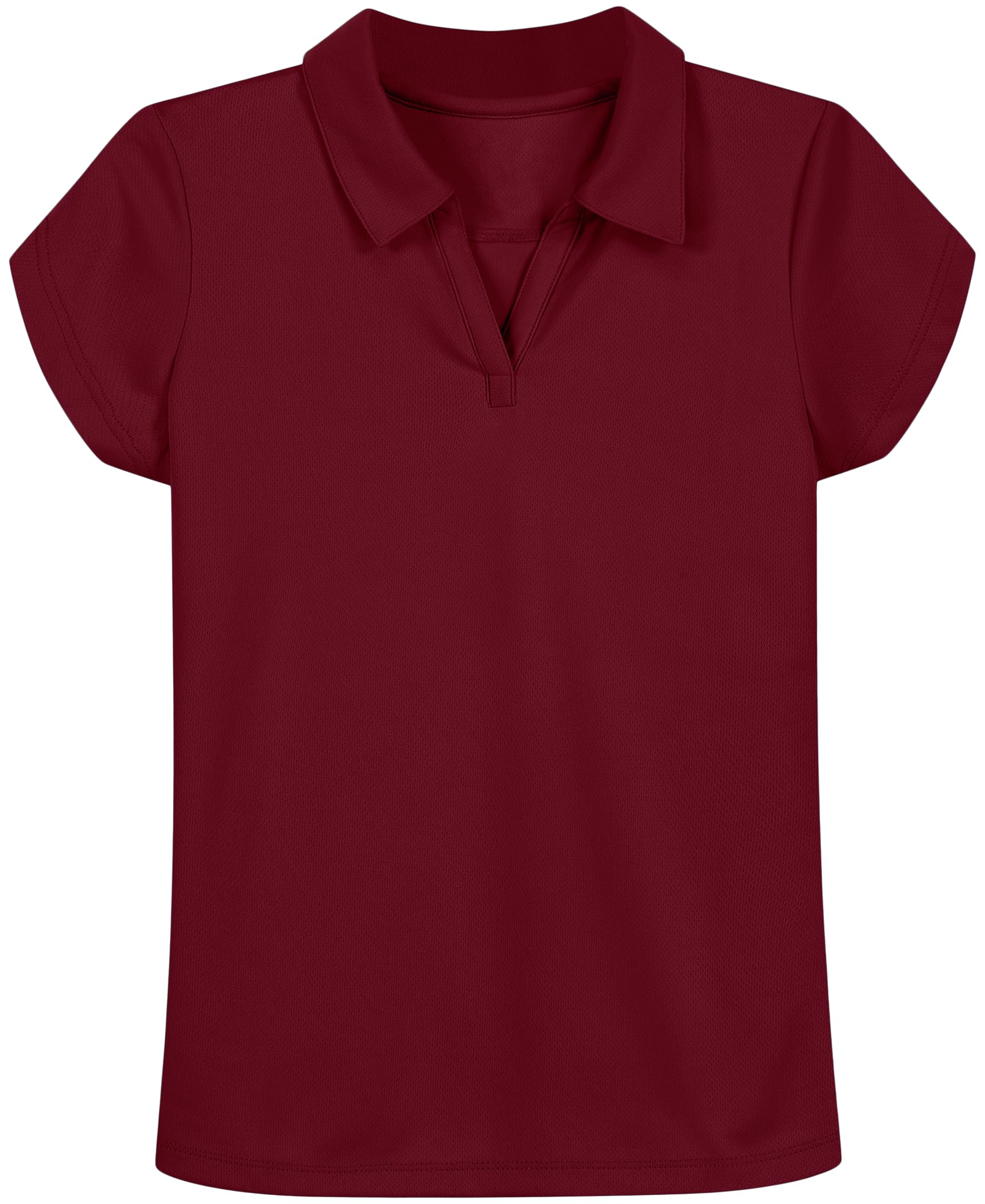Nautica Girls' Short Sleeve Performance Polo