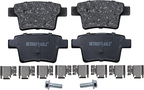 Miniatura 529 de Detroit Axle - Pastillas de Freno Delantero para Ford Fusion Lincoln MKZ Zephyr Mercury Milan Mazda 6, Pastillas de Freno Cerámica Reemplazo