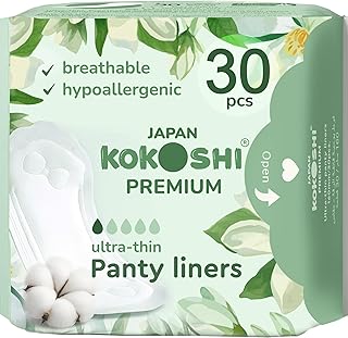 Kokoshi Premium Japanese Panty Liners for Women – 160mm
