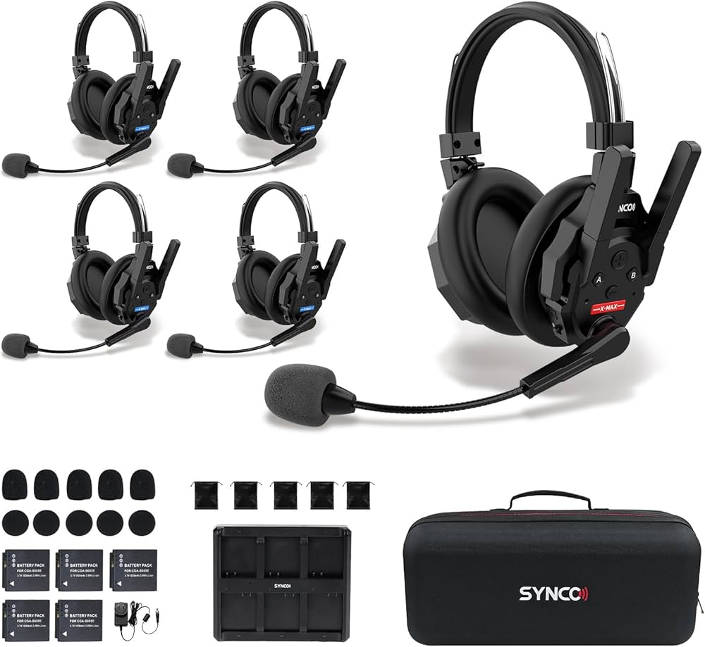 Amazon.com: SYNCO XTALK XMAX5 Wireless Intercom Headset System