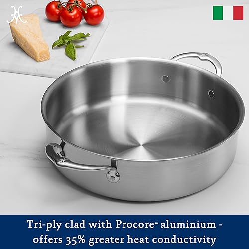 Miniatura 4 de Hestan Thomas Keller Insignia Rondeau de acero inoxidable, 9 unidades