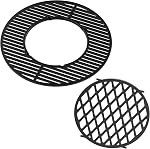 only fire Cast Iron Grill Grate Replacement Gourmet BBQ System for Weber 22inch Kettle Charcoal Grills